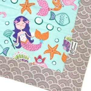 ⭐️HP⭐️ NEW Mermaid Baby Blanket, flannel HANDMADE